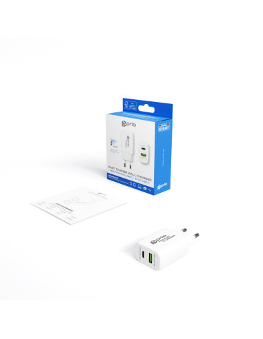Carregador USB/USB-C Fast Charge 25W PRIO